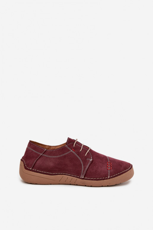 Leer schoenen DamesPrzeszyciami Artiker 57C2111 bordeaux