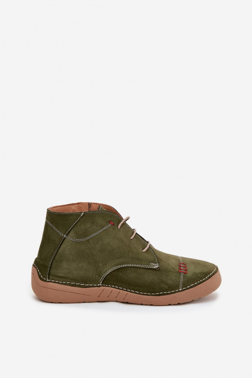 Peau chaussures FémininPrzeszyciami Au Château Artiker 57C2119 couleur verte