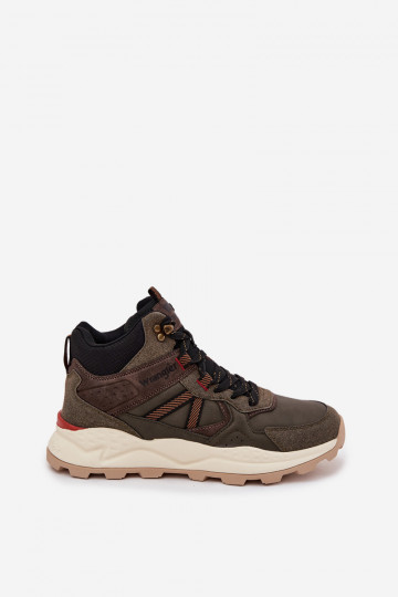 Heren wandelschoenen WRANGLER WEST MEN MID 20253027, kaki kleur 2