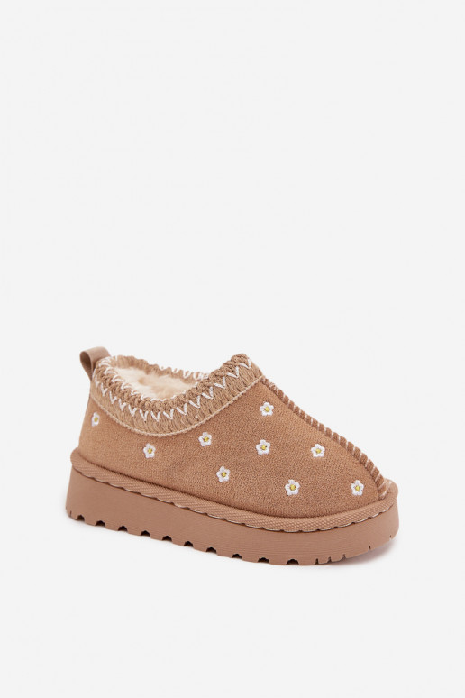 Bottes de neige Puérilavec des motifs florauxuszkami réchauffer avec de la fourrure à l intérieur beige Palina Bottes de neige Puérilavec des motifs florauxuszkami réchauffer avec de la fourrure à l intérieur beige Palina