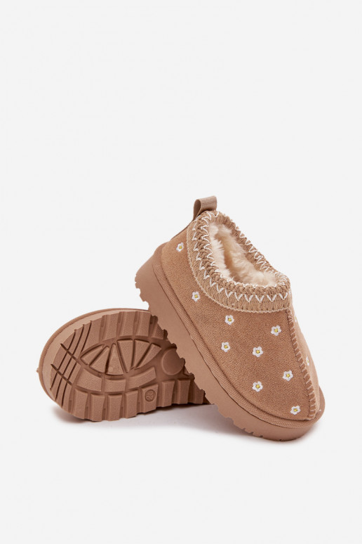 Bottes de neige Puérilavec des motifs florauxuszkami réchauffer avec de la fourrure à l intérieur beige Palina Bottes de neige Puérilavec des motifs florauxuszkami réchauffer avec de la fourrure à l intérieur beige Palina