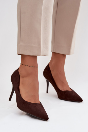 hochhackige Schuhe Femininaus Öko-INildlederu CzekoladoZue Elvessa
