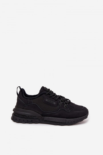 Heren gevoerde sportschoenen SS174411 HI-POLY SYSTEM in zwarte kleur 2