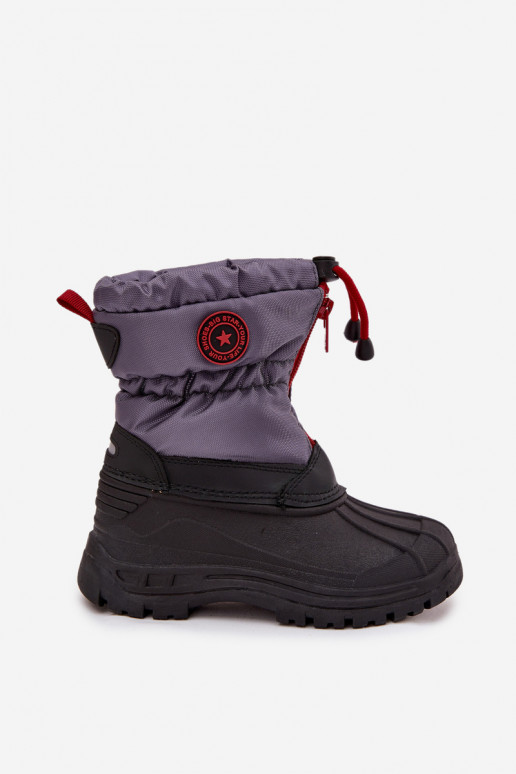 Bottes de neige pour enfants Au Château Big Star SS374031 gris-couleur noire