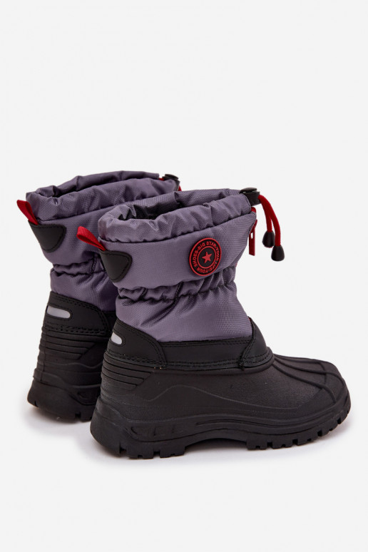 Bottes de neige pour enfants Au Château Big Star SS374031 gris-couleur noire
