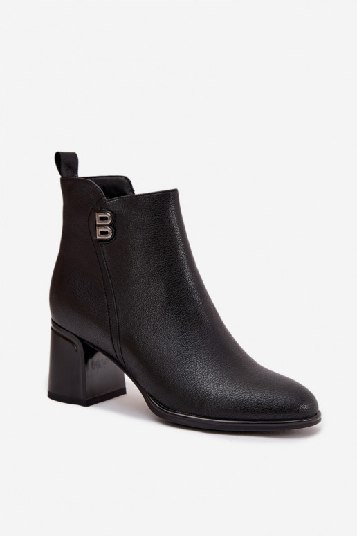 réchauffer Bottes pour femmesActivéturalnej Skóry avec des talons couleur noire Jovelle