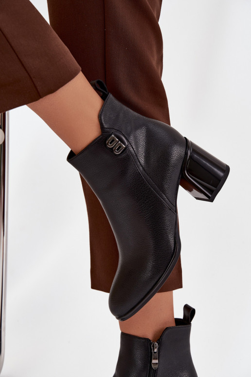 réchauffer Bottes pour femmesActivéturalnej Skóry avec des talons couleur noire Jovelle