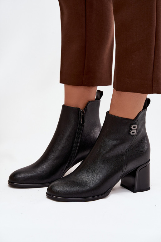 réchauffer Bottes pour femmesActivéturalnej Skóry avec des talons couleur noire Jovelle