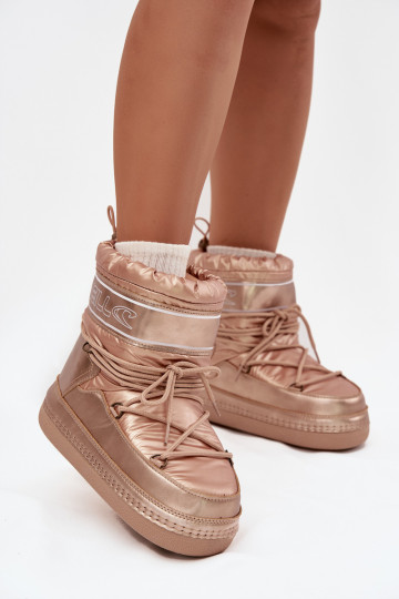 Dames sneeuwlaarzen met stijlvolle details O'NEILL LISA INOMEN HIGH 90253012.99U gouden kleur