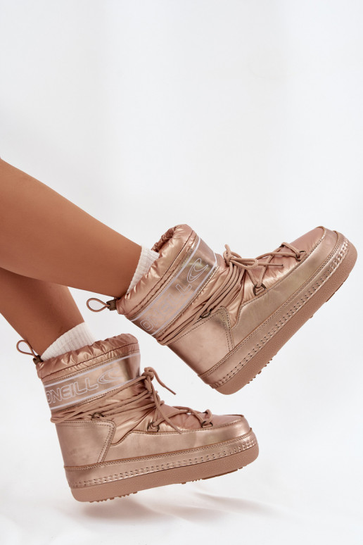 Schneestiefel Feminin mit stilvollen Details O'NEILL LISA INOMEN HIGH 90253012.99U goldene Farbe