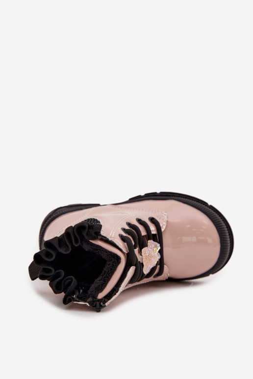 avec effet vernis Bottes Puéril réchaufferPrzypinką Nounours beige Fionessa