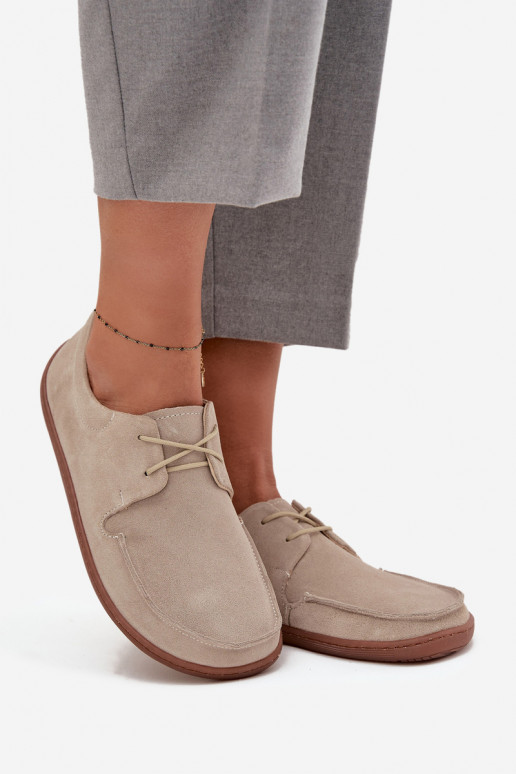 schoenen Dames Typu BarefootOpturalnego van suèdeu Zazoo 327 ivoor