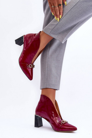 Peau Bottes avec des talons Il fautciejka 05262-15 couleur rose 2