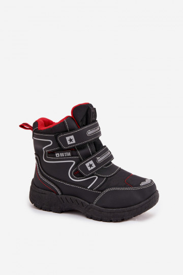 réchauffer Bottes de neige pour enfants chaussures Big Star OO374048 bleu foncé