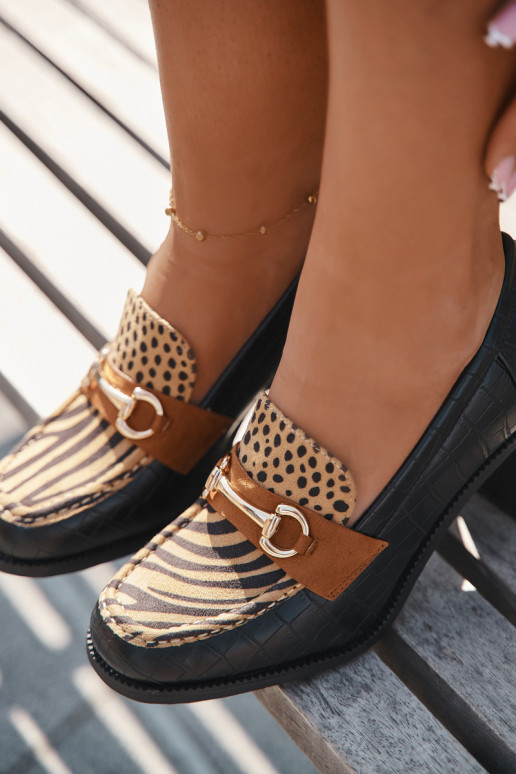 Damen High Heels mit Prägung und goldenen Details, schwarz und sandfarben, Novella Damen High Heels mit Prägung und goldenen Details, schwarz und sandfarben, Novella