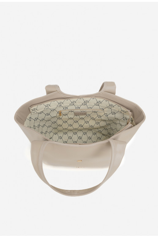 Handheld Käuferka mit Schnallen NOBO BAG6010-015 HellBeige