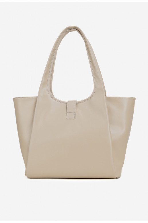 Handtas Klantka met gespen NOBO BAG6010-015 Helderbeige