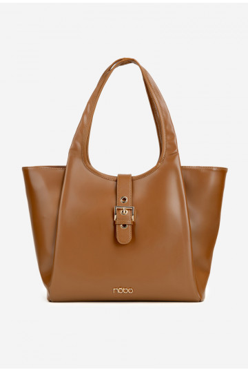 Feldbruine shopper met gespen NOBO BAG6010-017