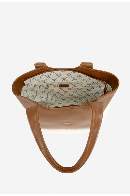 Handtas Klantka met gespen NOBO BAG6010-017 HelderBruin