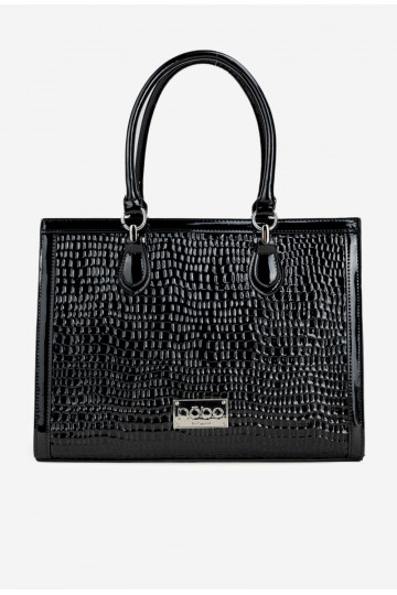 avec effet vernis Ordinateur de pocheTłoczonym Un exemple NOBO BAG6150-M20 noir