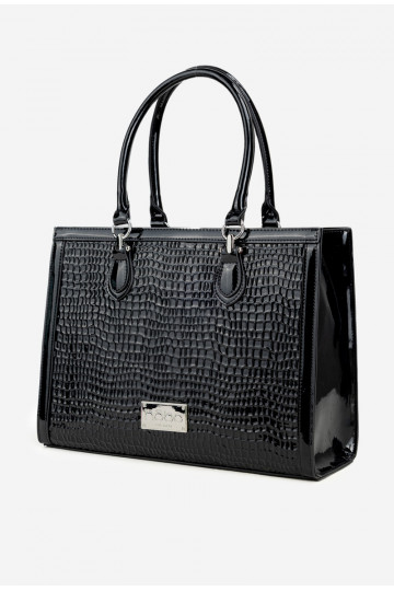 avec effet vernis Ordinateur de pocheTłoczonym Un exemple NOBO BAG6150-M20 noir 2