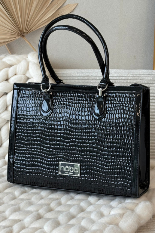 avec effet vernis Ordinateur de pocheTłoczonym Un exemple NOBO BAG6150-M20 noir