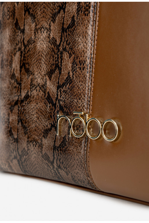 Handtas Klantka Dierlijk patroon NOBO BAG5740-M17 Bruin