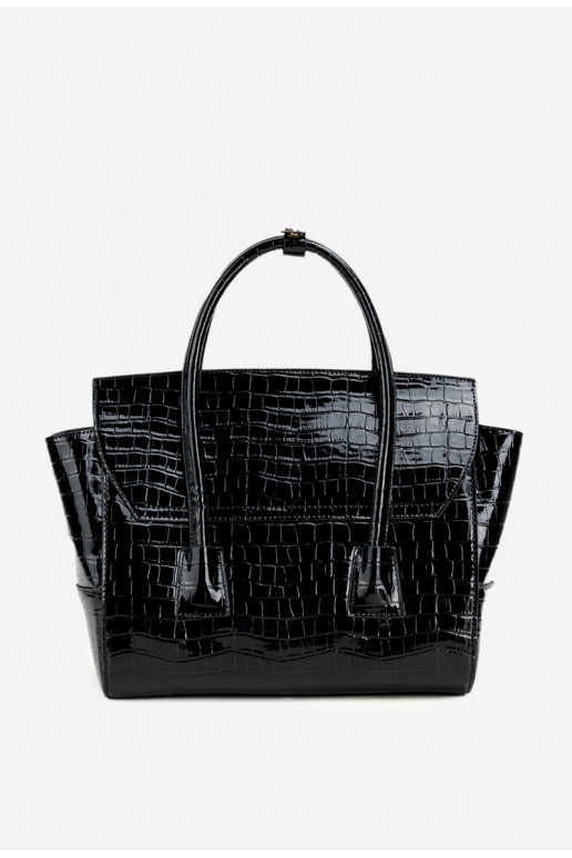 avec effet vernis Ordinateur de poche Tronc avec une empreinte NOBO BAG5810-M20 noir