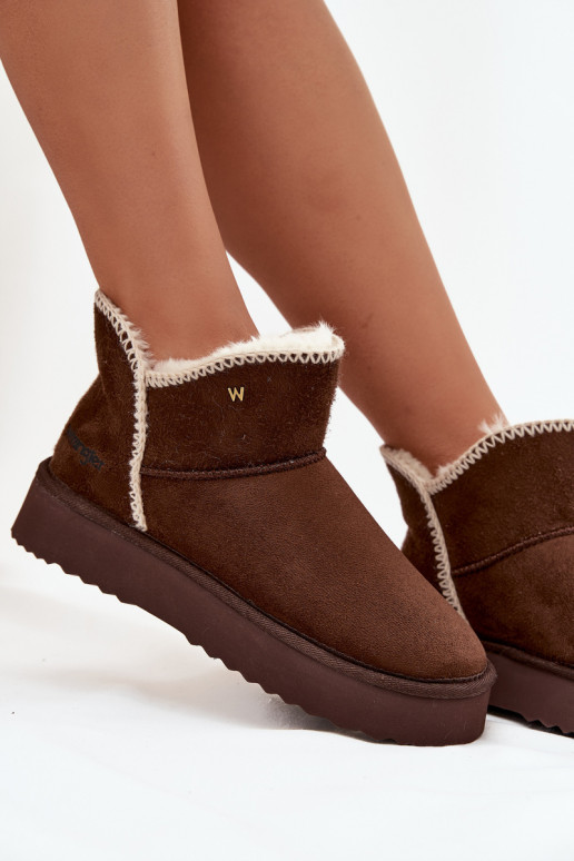 Schneestiefel Feminin mit einer Plattform INrangler 20253093.IKU CzekoladoZue