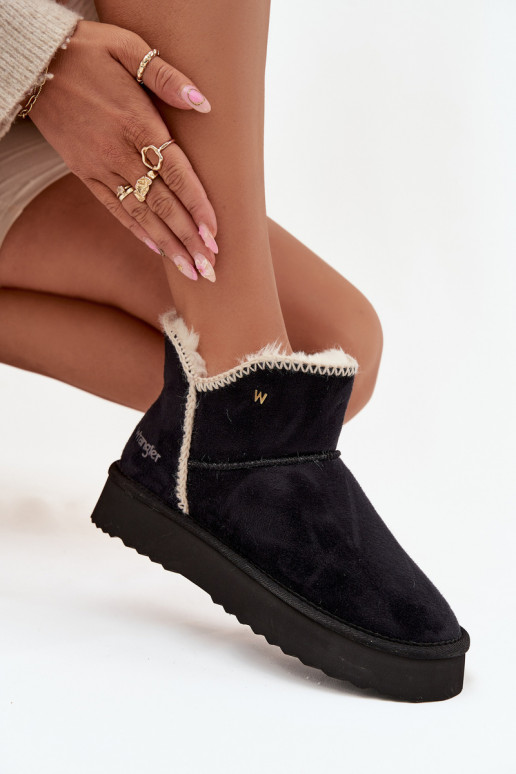 Schneestiefel Feminin mit einer Plattform INrangler 20253093.25Y schZuarze Farbe