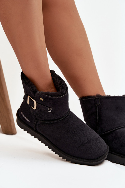 Schneestiefel Feminin mit Schnallen INrangler 20253091.25Y schZuarze Farbe