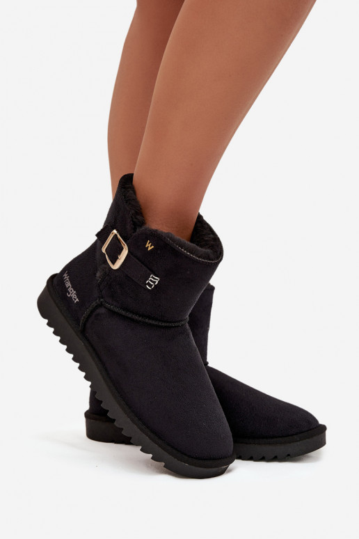 Schneestiefel Feminin mit Schnallen INrangler 20253091.25Y schZuarze Farbe