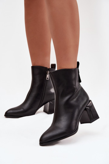 réchauffer Bottes avec des talonsActivéturalnej Skóry Vinceza 66812 couleur noire