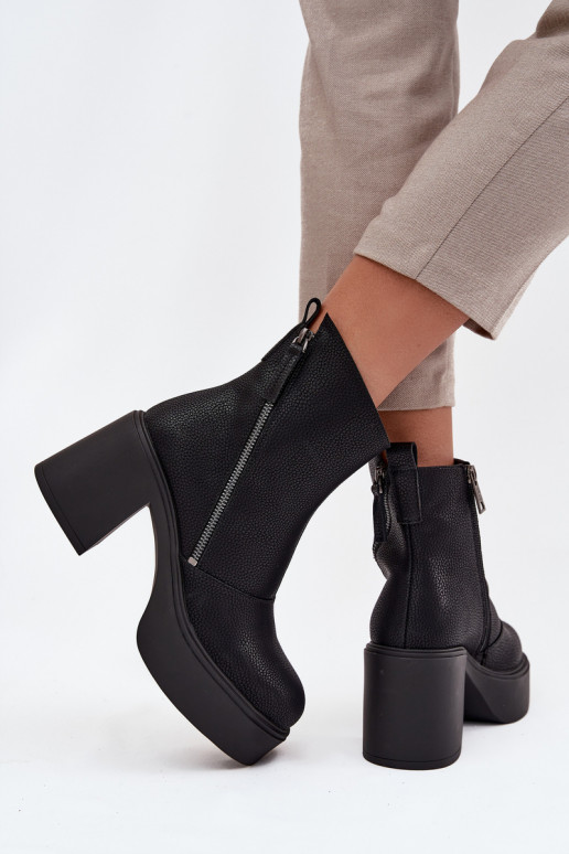 Leer opInarmen Dameslaarzen en platform Vinceza 66831 zInart