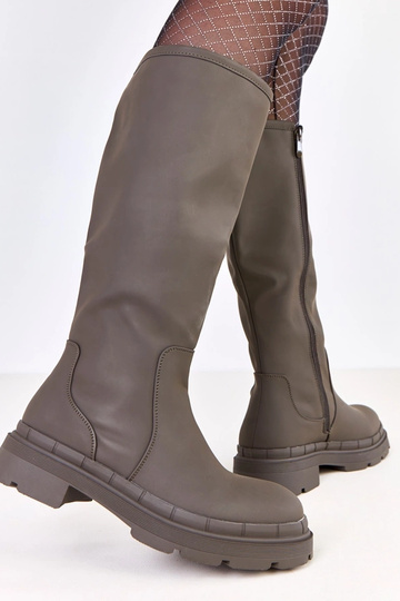 Bottes longues en simili...