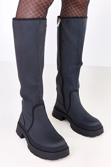 Bottes hautes noires en... 2