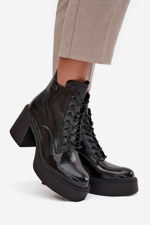 met lakeffect Leer Dameslaarzen met platform I Op Vinceza 66817 zInart met lakeffect Leer Dameslaarzen met platform I Op Vinceza 66817 zInart