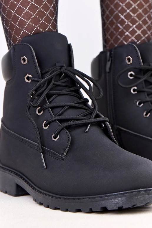 Zwarte warme sneakers voor vrouwen...