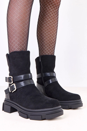 Zwarte warme laarzen met... 2