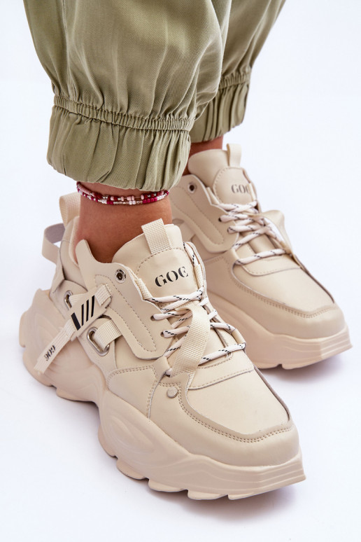 baskets Chaussures modèle baskets GOE MM2N4015 beige