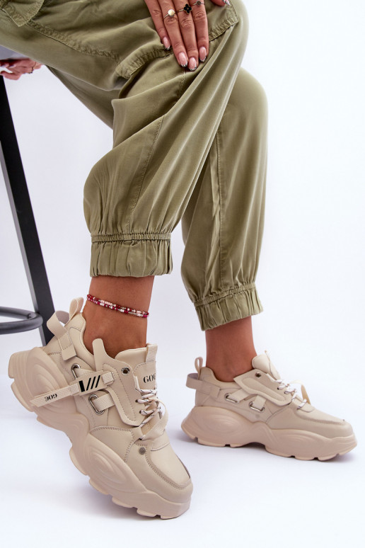 baskets Chaussures modèle baskets GOE MM2N4015 beige