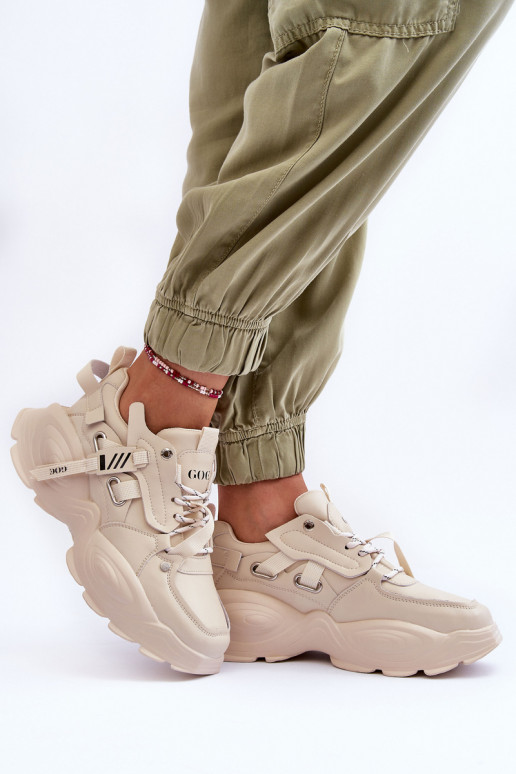 sportschoenen Sneakers model schoenen GOE MM2N4015 beige