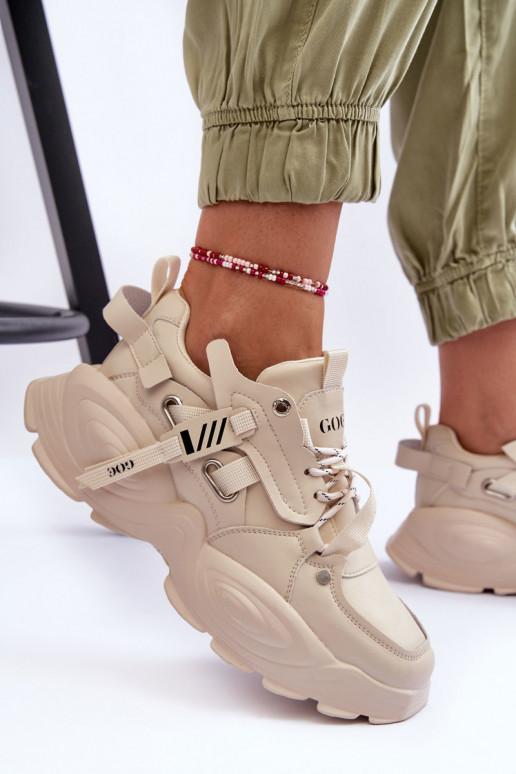 Turnschuhe Sneakers Stilvollllschuhe GOE MM2N4015 Beige