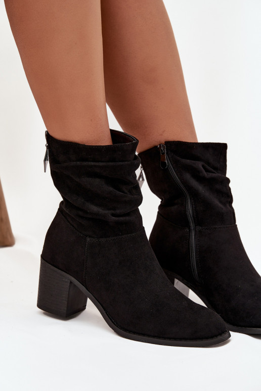 Dameslaarzen Met ruches met hakken S.Barski HY52-516 zInart