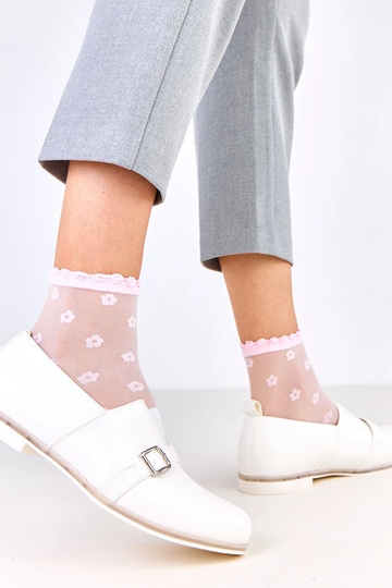 Bottines blanches pour femmes avec semelle intérieure en cuir, Klensi 2