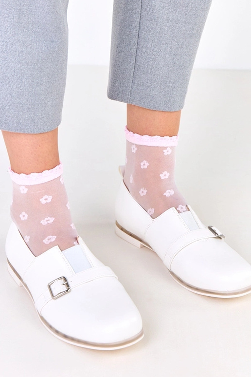 Bottines blanches pour femmes avec...