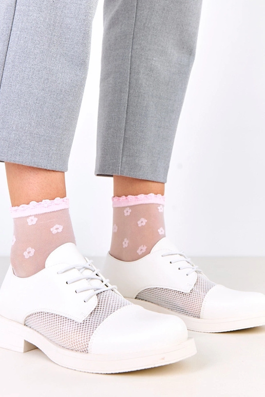 Bottines blanches pour femmes avec...