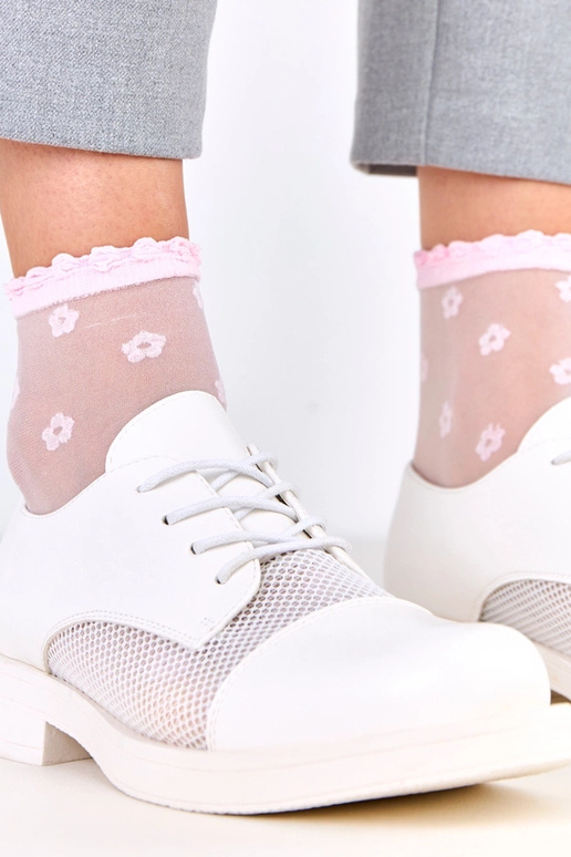 Bottines blanches pour femmes avec...