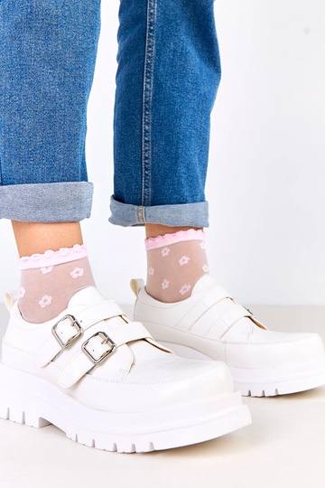 Bottines blanches sur...