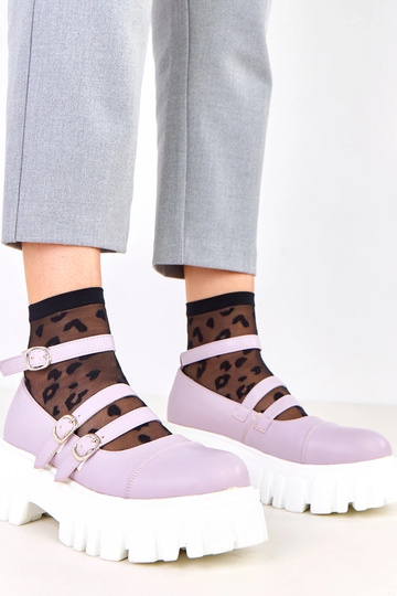 Bottines violettes sur... 2